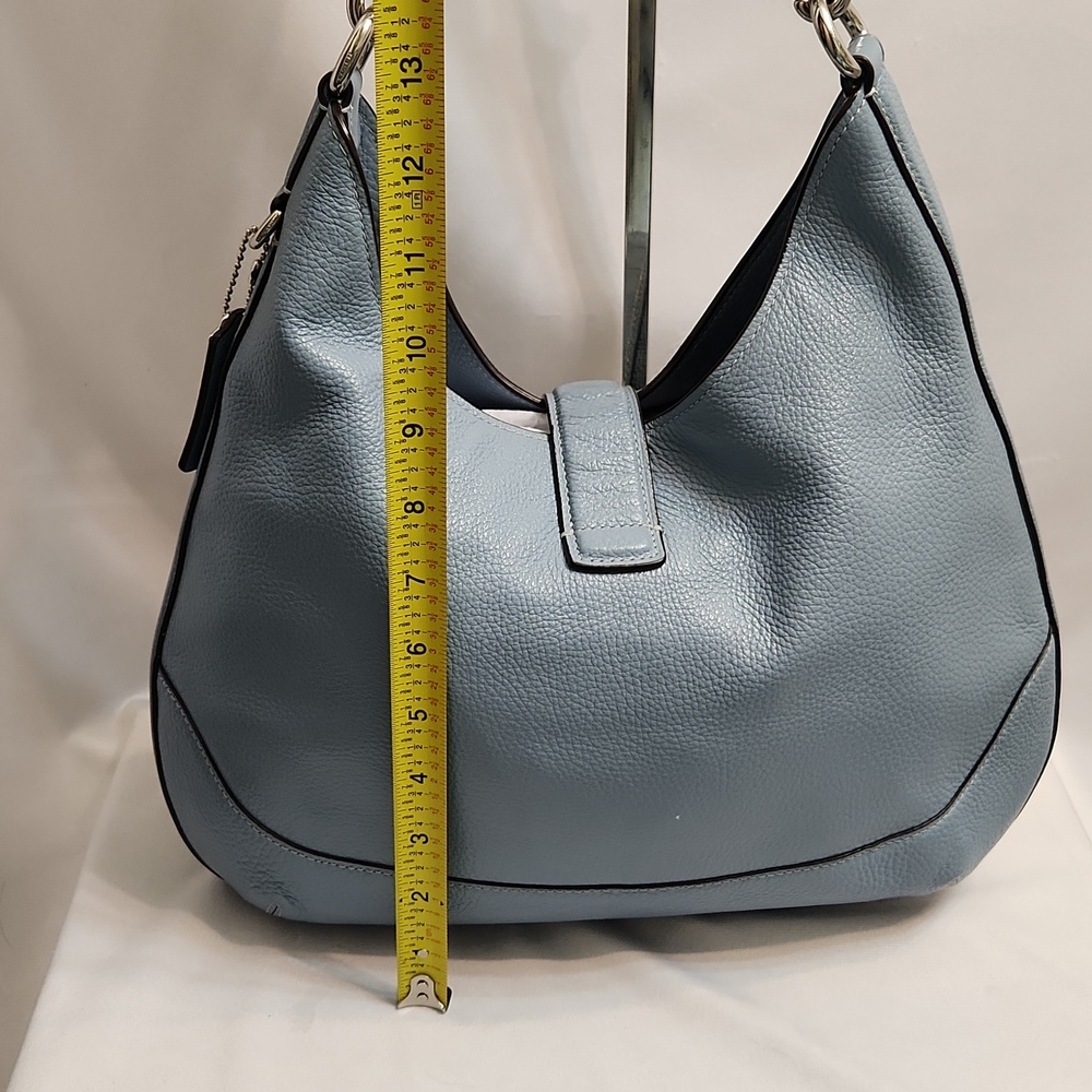 Coach Amber Pebble Leather Hobo Shoulder Bag - Picture 7 of 16
